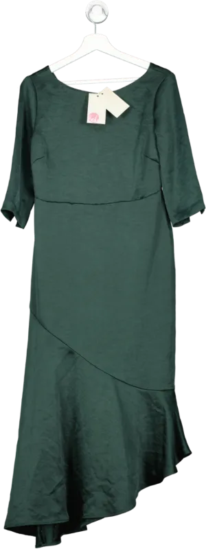 BODEN Rebecca Satin Maxi Dress, Chatsworth Green BNWT UK 8