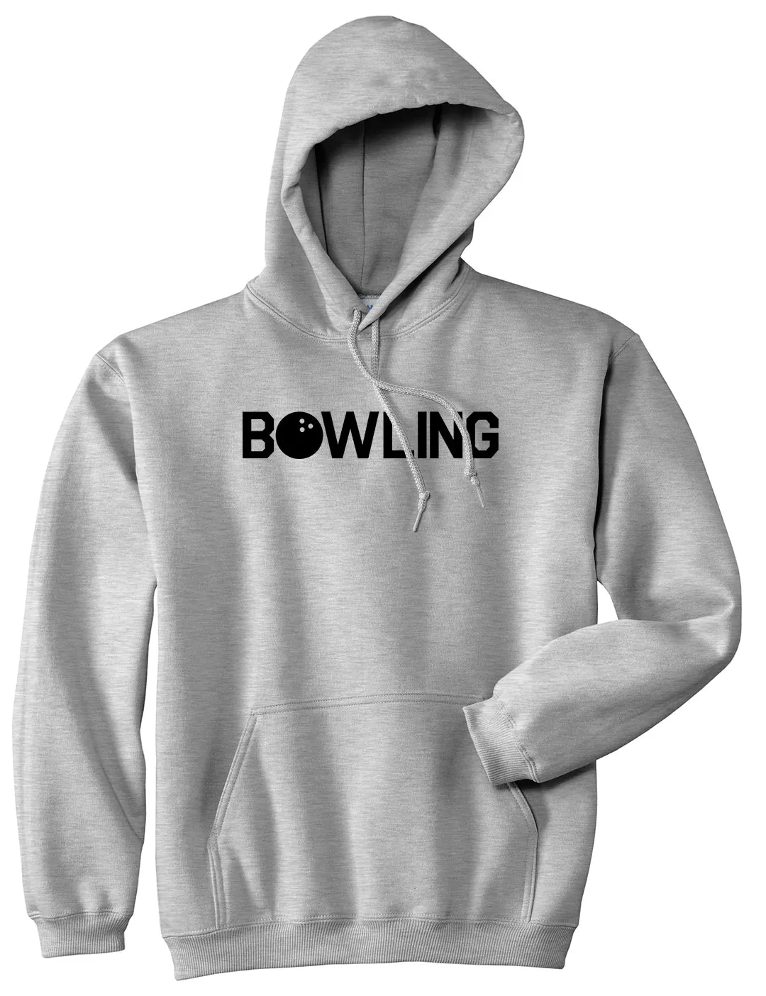 Bowling Mens Pullover Hoodie