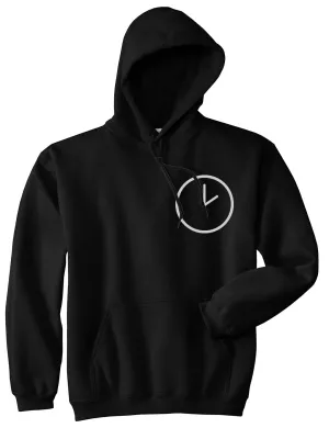 Clock Chest Mens Pullover Hoodie
