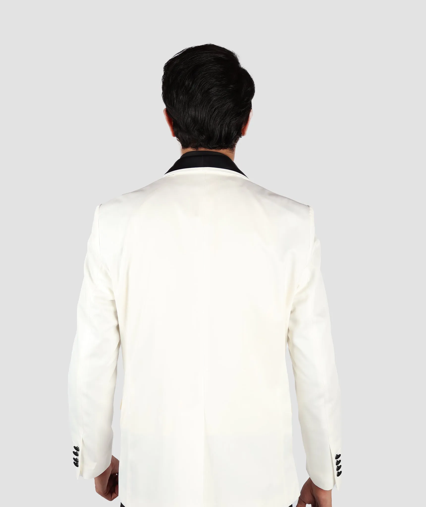 D'S Damat White Tuxedo Suit