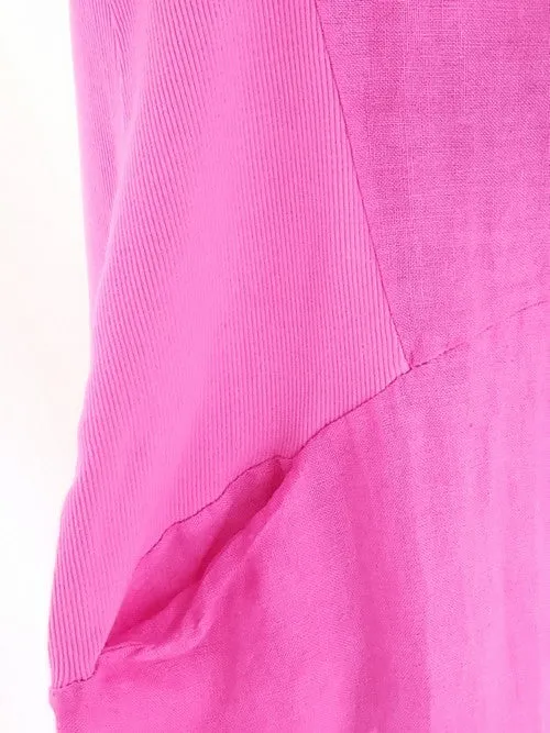 Helga May Jungle Dress: Plain - Hot Pink