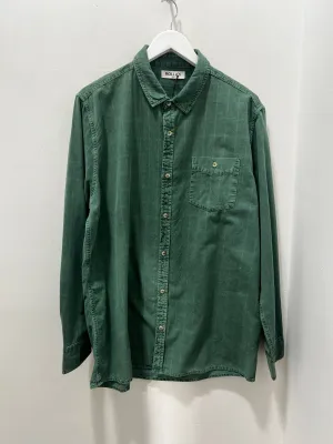 MEN AT WORK CORD LS SHIRT - TRADE GREEN