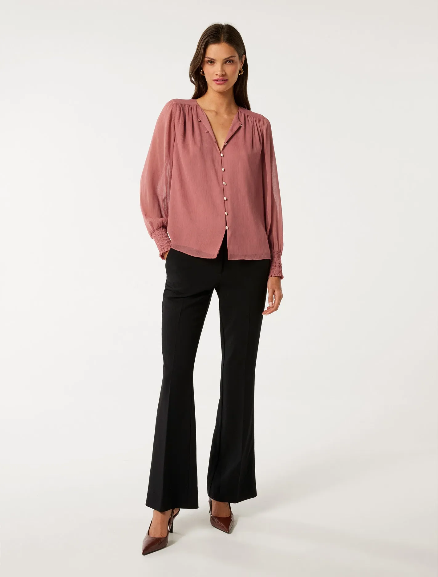 Piper Gathered Yoke Blouse