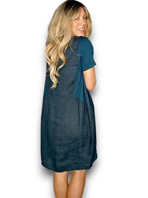 Sized Helga May Jungle Dress: Plain Dark Jade