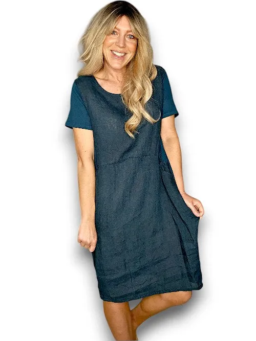 Sized Helga May Jungle Dress: Plain Dark Jade